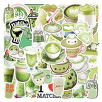Autocollants Thème Matcha Kawaii (3-8 cm)