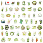Autocollants Thème Matcha Kawaii (3-8 cm)