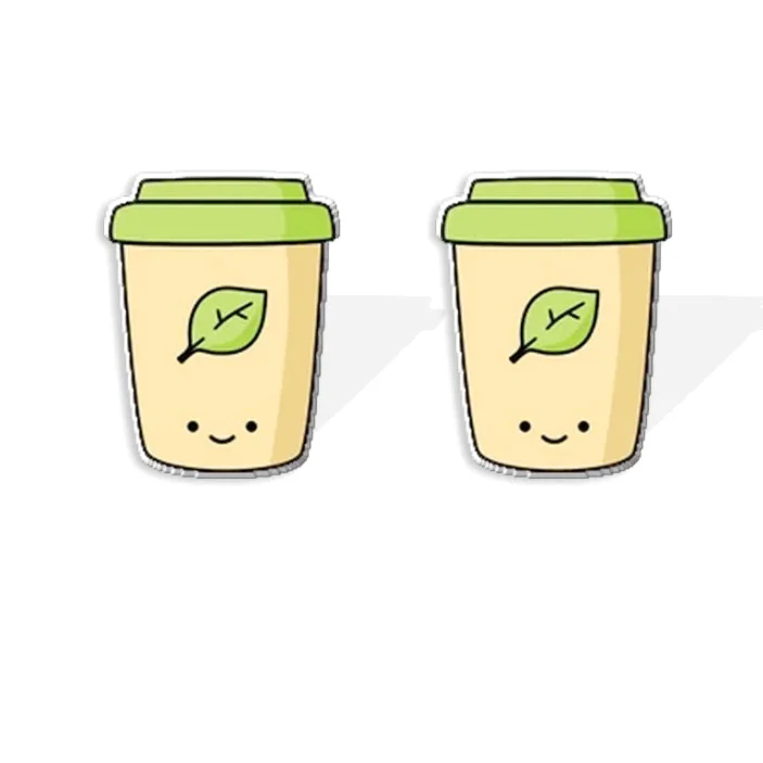 Boucles d'Oreille en Acrylique Matcha Lovers