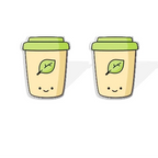 Boucles d'Oreille en Acrylique Matcha Lovers