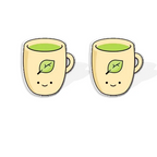 Boucles d'Oreille en Acrylique Matcha Lovers