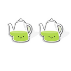 Boucles d'Oreille en Acrylique Matcha Lovers