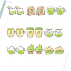 Boucles d'Oreille en Acrylique Matcha Lovers