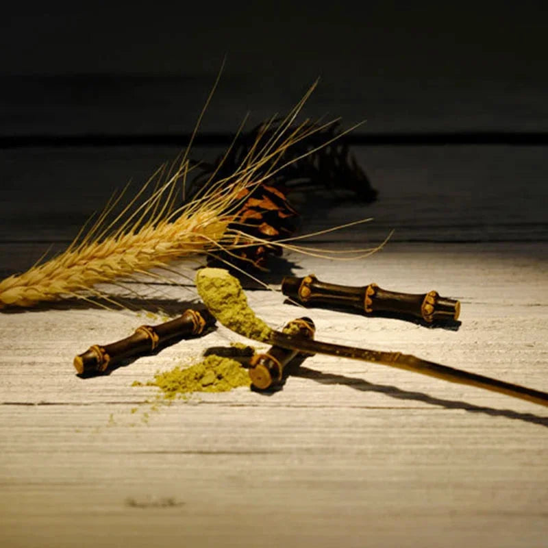 Cuillère à Matcha en Bambou - Coloris Foncé