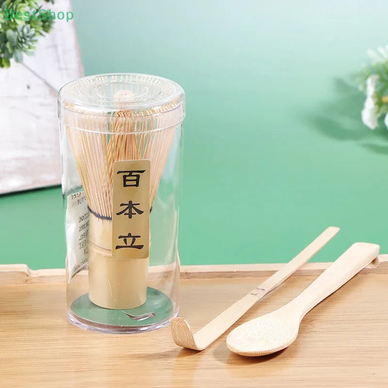 Ensemble de fouet en Bambou et 2 Cuillères pour Matcha
