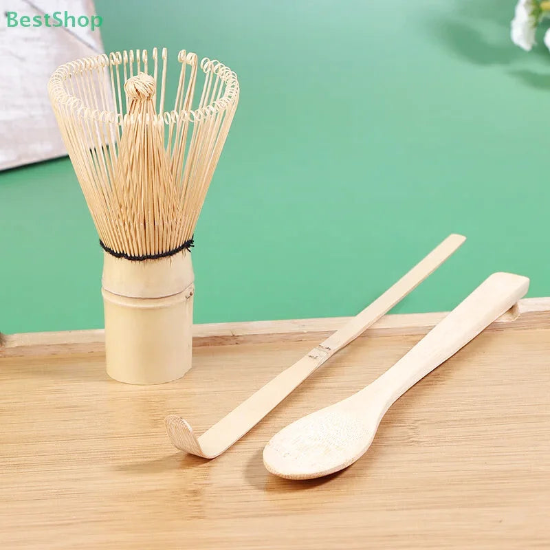 Ensemble de fouet en Bambou et 2 Cuillères pour Matcha