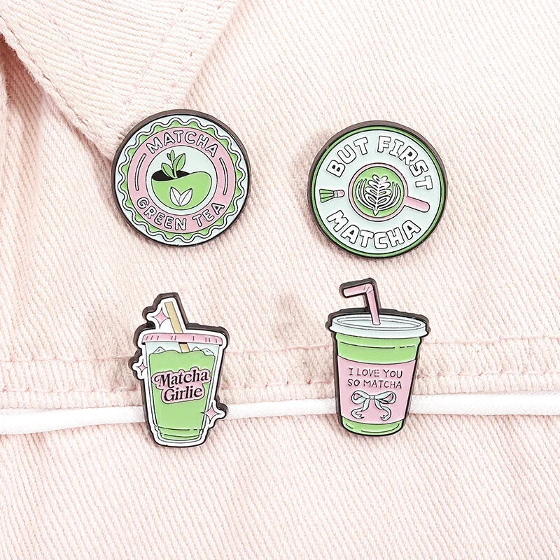 Pins Matcha Lover - Lot de 4