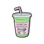 Pins Matcha Lover - Lot de 4