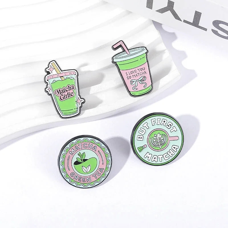 Pins Matcha Lover - Lot de 4