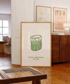 Poster Minimaliste Iced Matcha Club