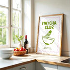 Poster Minimaliste Matcha Club
