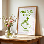 Poster Minimaliste Matcha Club