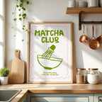 Poster Minimaliste Matcha Club