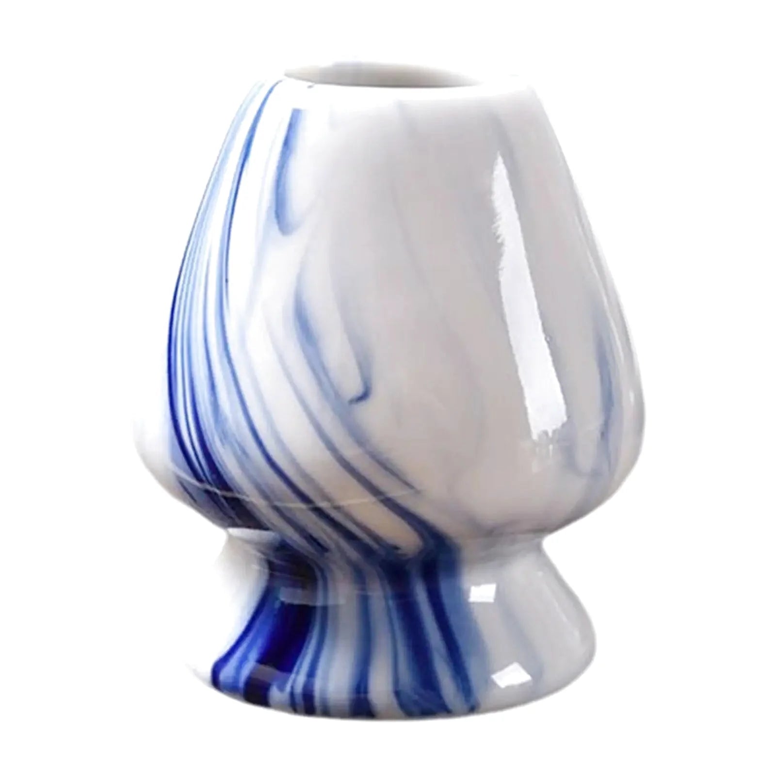 Support en Porcelaine pour Fouet en Bambou pour Matcha - Effet Marbré