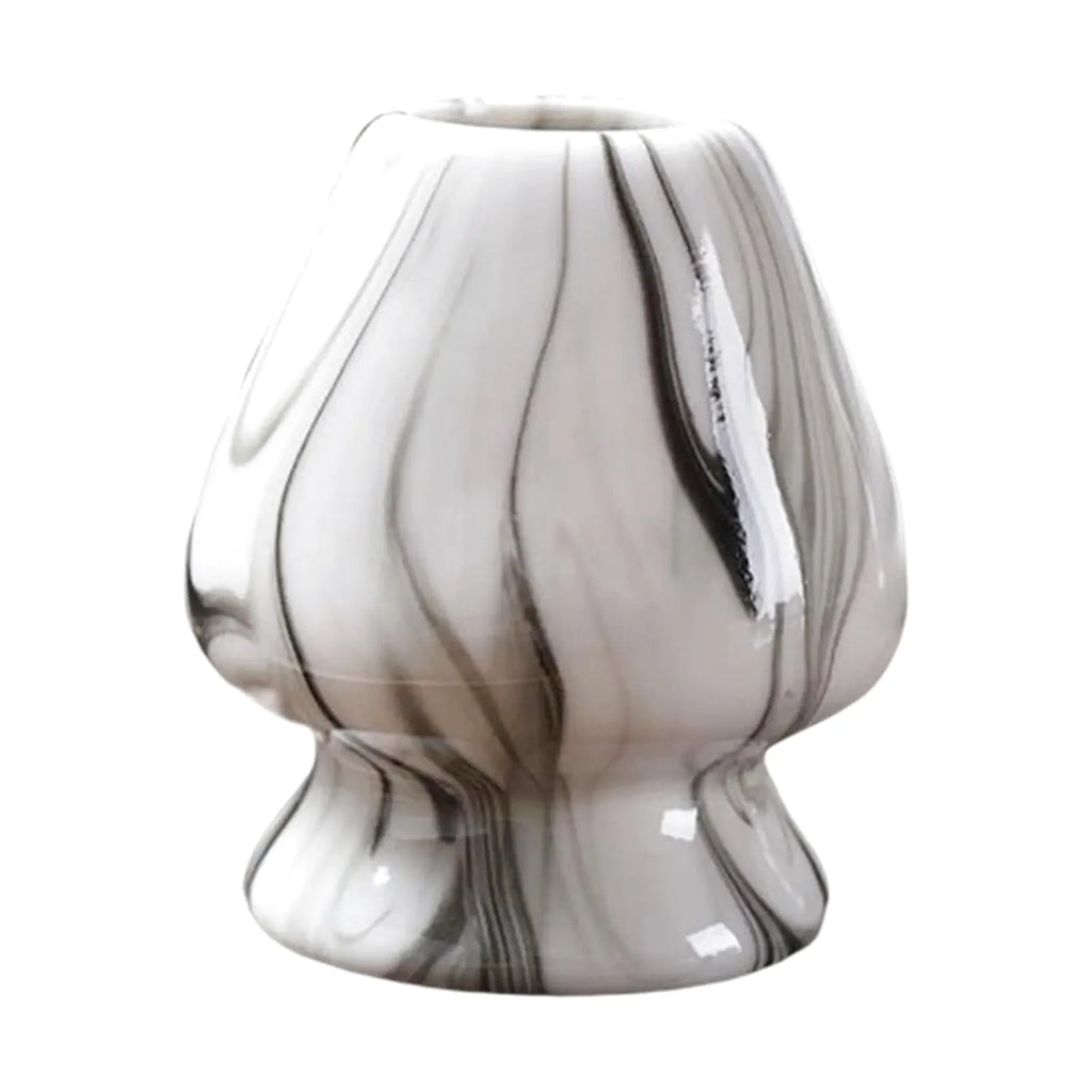 Support en Porcelaine pour Fouet en Bambou pour Matcha - Effet Marbré