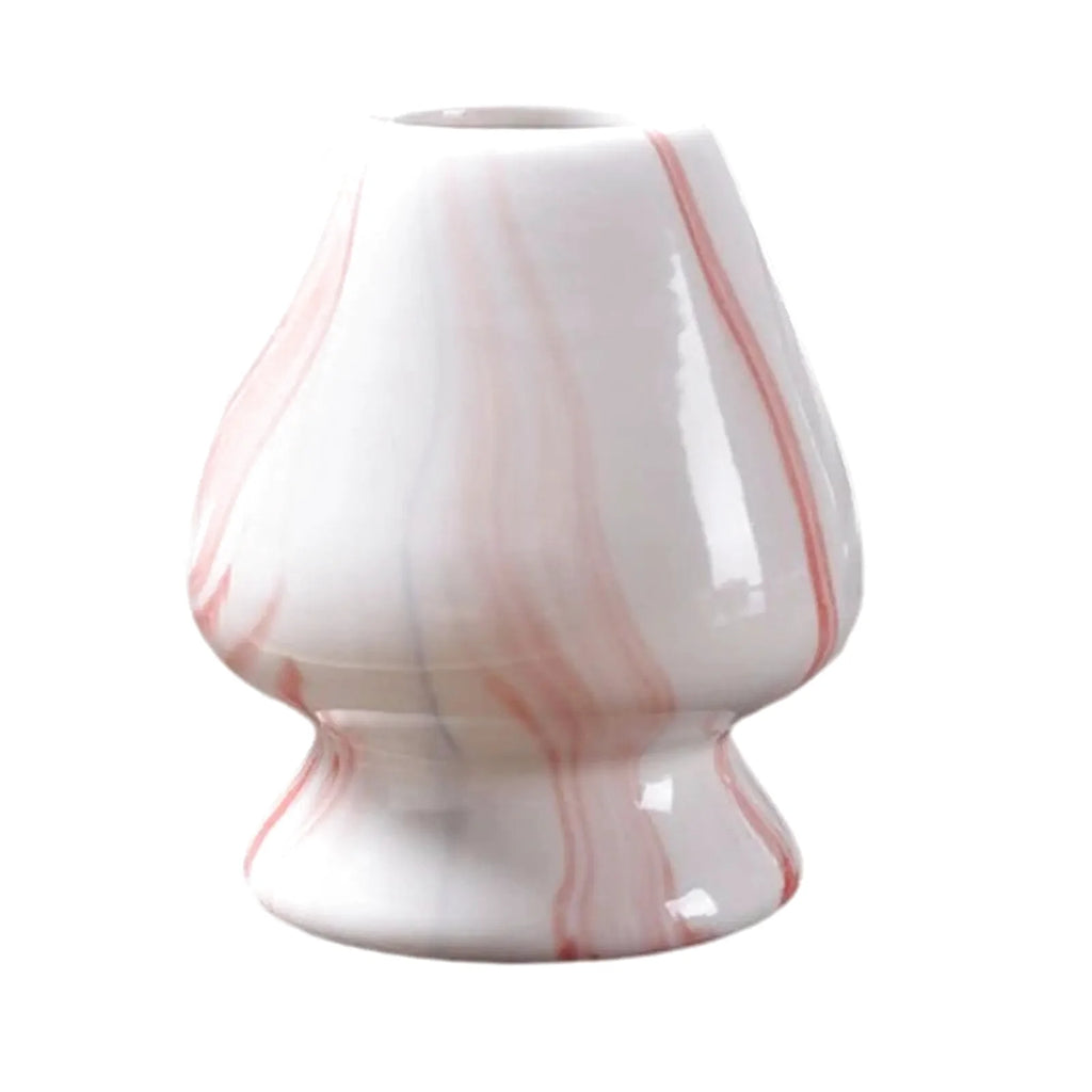 Support en Porcelaine pour Fouet en Bambou pour Matcha - Effet Marbré