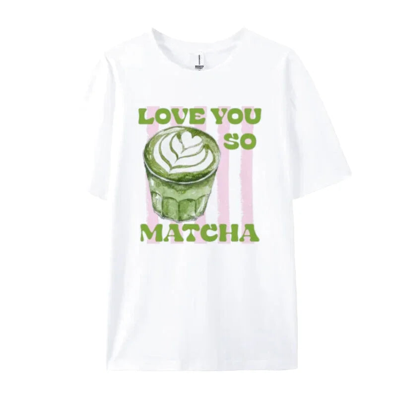 T-Shirt en Coton : Love You So Matcha