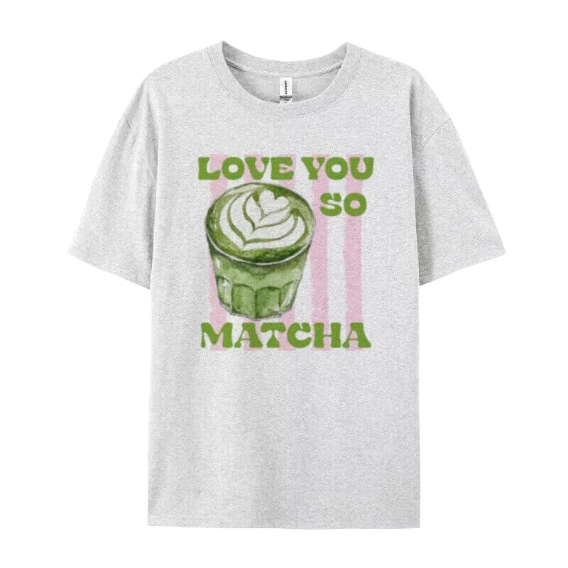 T-Shirt en Coton : Love You So Matcha