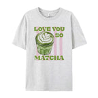 T-Shirt en Coton : Love You So Matcha