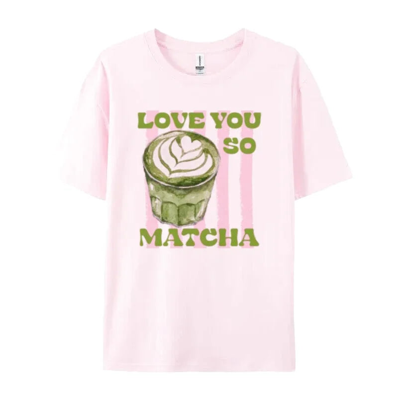 T-Shirt en Coton : Love You So Matcha