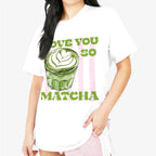 T-Shirt en Coton : Love You So Matcha